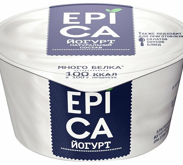 Йогурт Epica Натуральный без сахара 6%