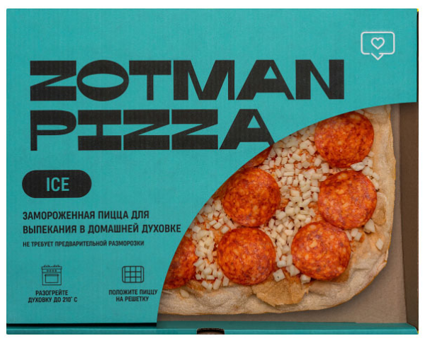 Пицца Zotman pizza Замороженная Пепперони 400 г