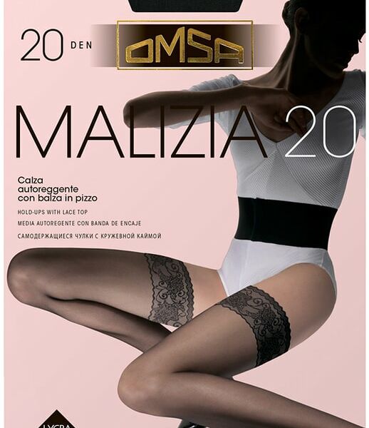 Чулки Omsa Malizia 20 Nero Черные Размер 4