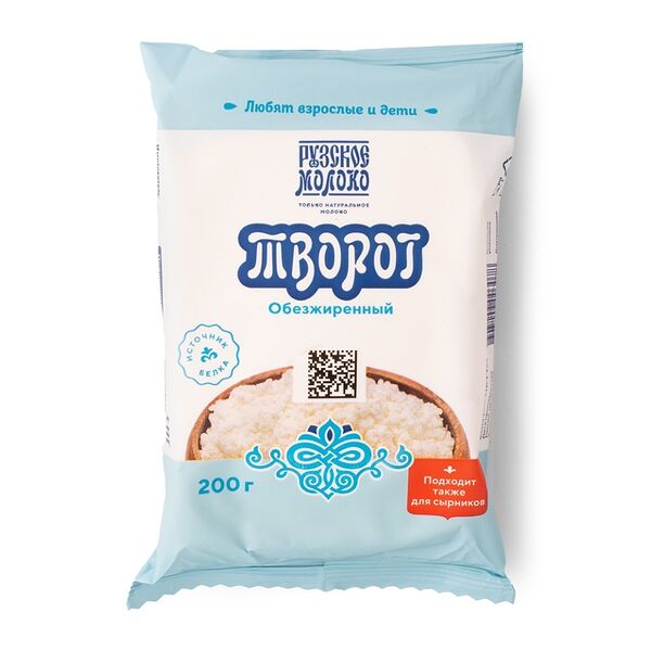 Творог Рузское молоко обезжиренный 200 г