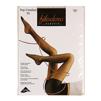 Колготки Filodoro Top Comfort nero 4 размер 30 den