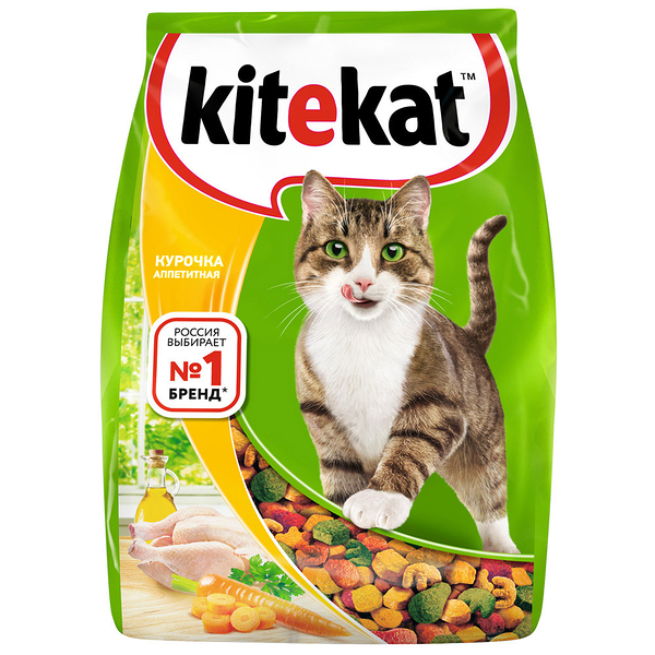 Kitekat сухой корм для кошек Курица