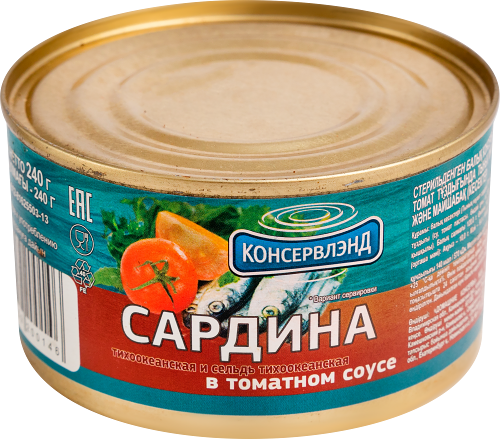 Сардина Консервлэнд в томате 240 г