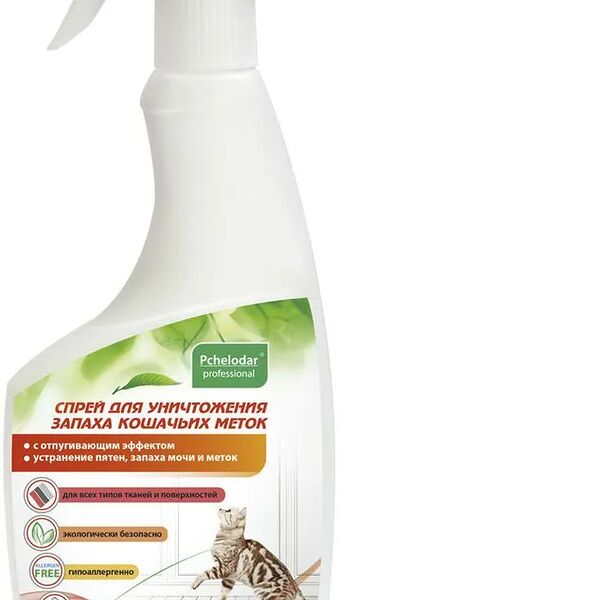 Спрей Пчелодар для уничтожения кошачьих меток 500 мл