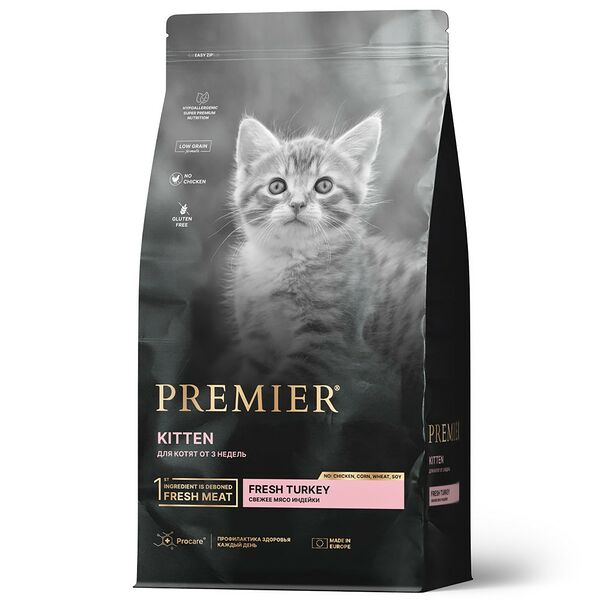 Сухой корм для кошек Premier Cat Turkey Adult Свежая индейка 400г