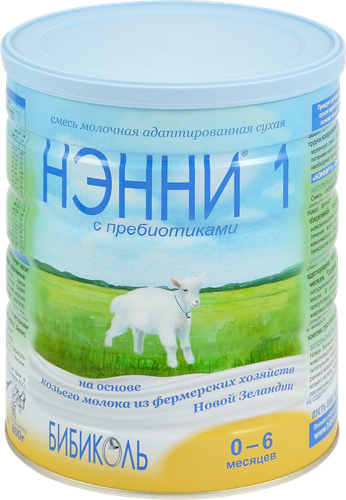 

Смесь Бибиколь Нэнни 1 на основе козьего молока с пребиотиками с 0-6 месяцев 800 г