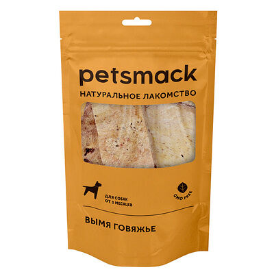 Лакомство для собак Petsmack Вымя говяжье 60 г
