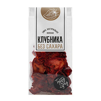 Фруктовые слайсы Tasty Story клубника вяленая (без сахара)