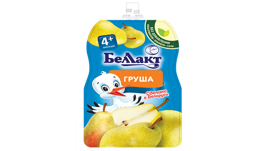 Пюре фруктовое Беллакт груша с 4 месяцев 