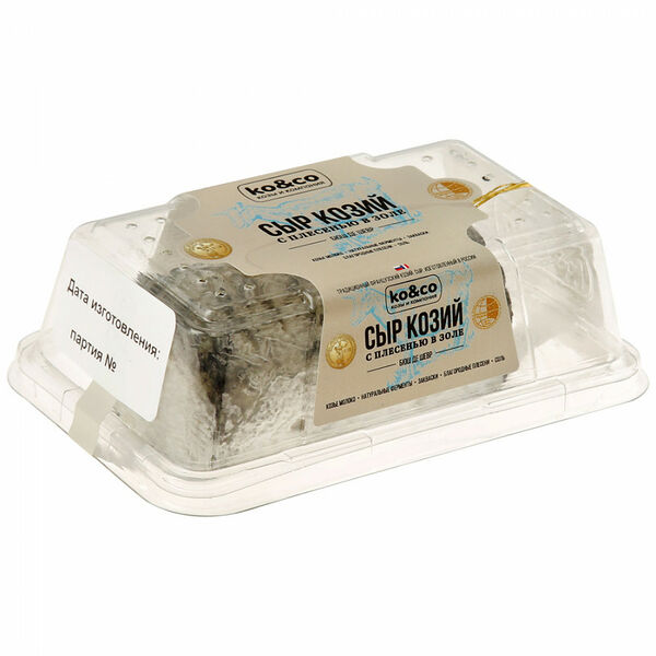 Сыр козий Бюш де Шевр Ko&Co с плесенью в золе 45%