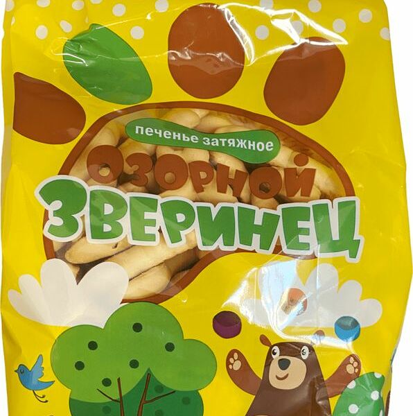 Печенье КФ Саратовская Озорной Зверинец затяжное 160г