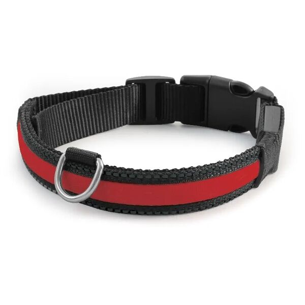 Ошейник для собак TRIOL Night City светодиодный красный L, 2.5х41-51см