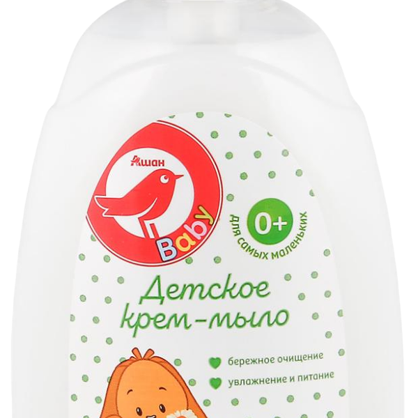 Крем-мыло Ашан Красная птица жидкое для малышей 0+