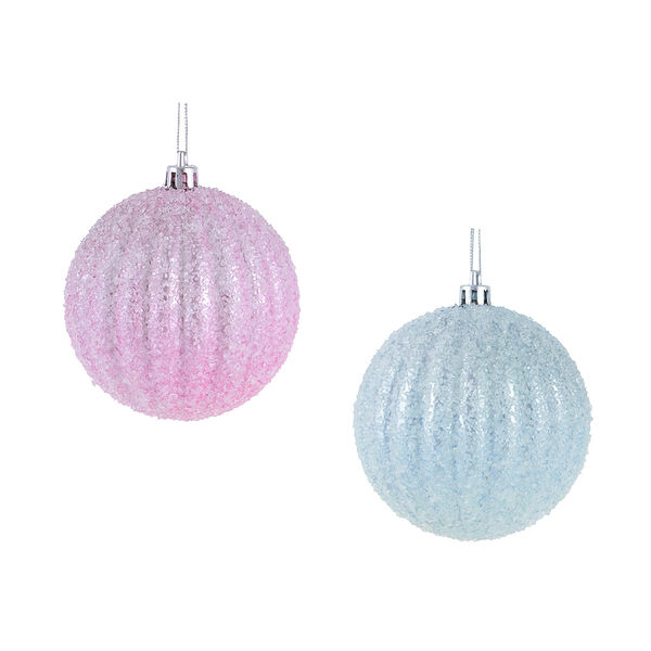 Сноу бум шар 8 см, 2 цвета, пластик, арт.23-50