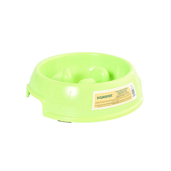 HOMEPET Миска для животных для медленного поедания корма зеленая 700мл