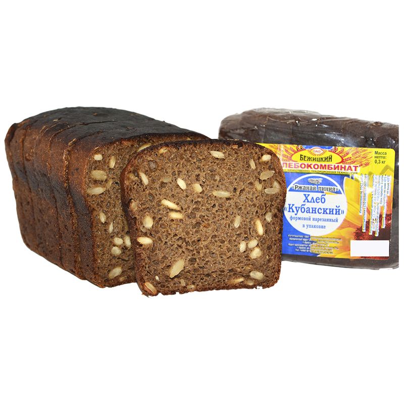

Хлеб Бежицкий Кубанский формовой нарезка 300 г