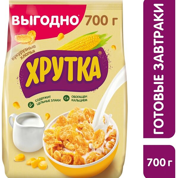 Хлопья Хрутка Кукурузные хрустящие 700г