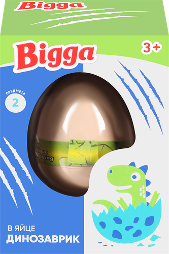 Набор игровой Bigga динозаврик в яйце 