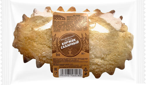 Коржик BOOLKA Сахарный, 80 г