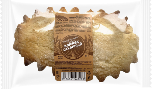 

Коржик Boolka Сахарный, 80 г