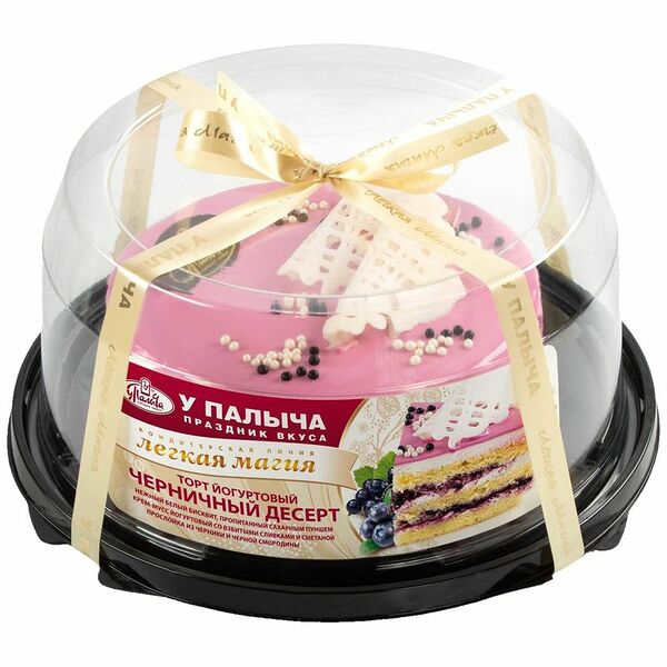 Торт У Палыча Йогуртовый Черничный Десерт бисквитный