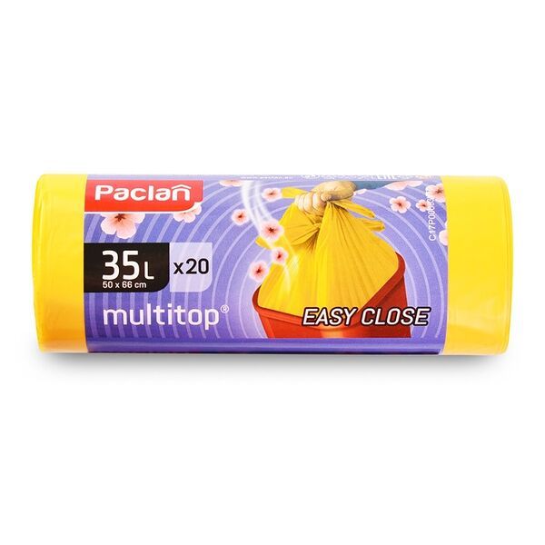Мешки для мусора ароматизированные Paclan Bunny Bags 35 л 15 мкм 52 х 74 см 20 шт