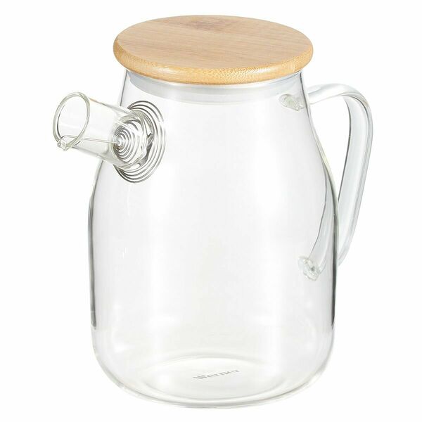 Чайник заварочный Werner Bambu с бамбуковой крышкой 1000 мл 51463 прозрачный