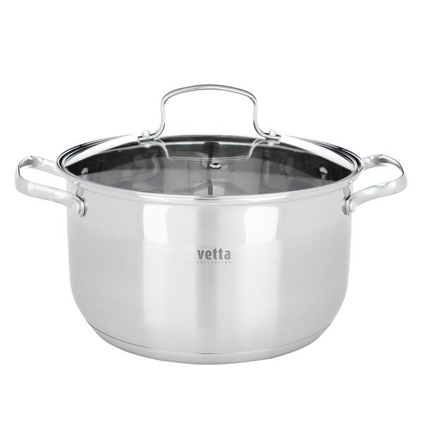Vetta берн кастрюля 24х14см. 6,1л. со стекл. крышкой, индукция