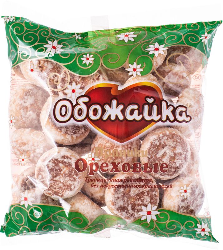 

Пряники СОРМОВО Обожайка Ореховые 380г