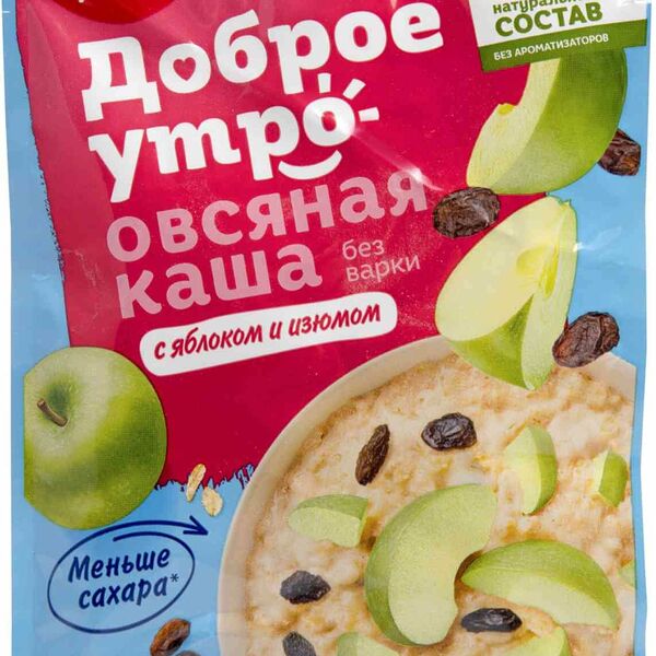 Каша овсяная Увелка Яблоко-изюм
