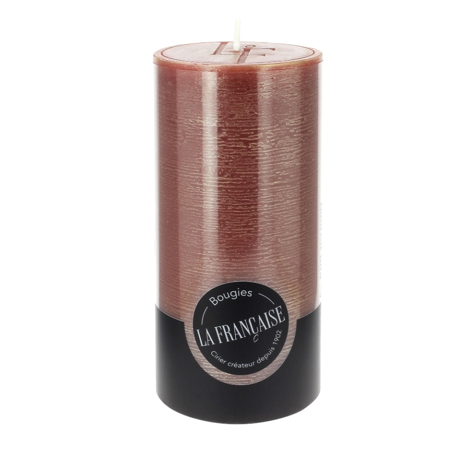 

Свеча Bougies La Francaise цилиндр 70-150 красная с перламутровым эффектом