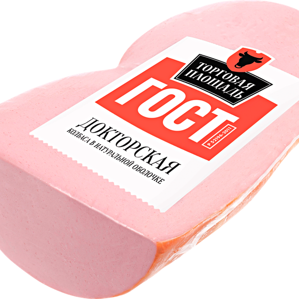 Колбаса ТОРГОВАЯ ПЛОЩАДЬ Докторская синюга порционная вес до 600г