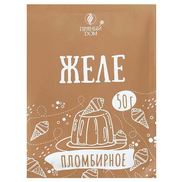 Концентраты пищевые Сладкие блюда Желе Пломбирное 50г Пряный Дом