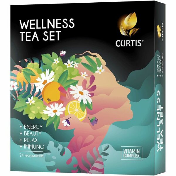 Чай Curtis Wellness tea set, 4 вида чая, 41 г
