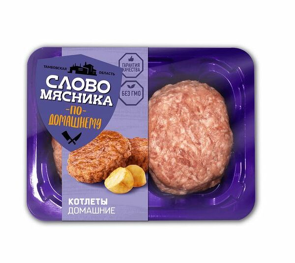 Котлеты Слово Мясника Домашние из свинины и говядины охлажденные, 360г