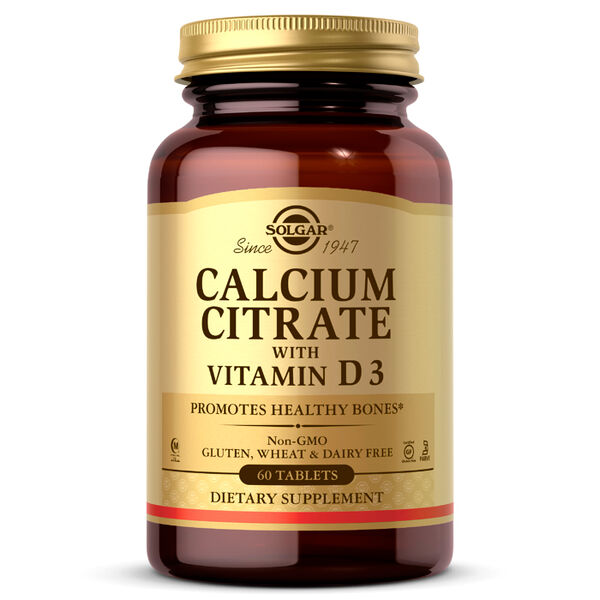 Solgar Calcium Citrate with Vitamin D3 - 60 таблеток