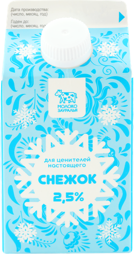 

Напиток кисломолочный МОЛОКО ЗАУРАЛЬЯ Снежок с сахаром 2,5%, без змж, 450г