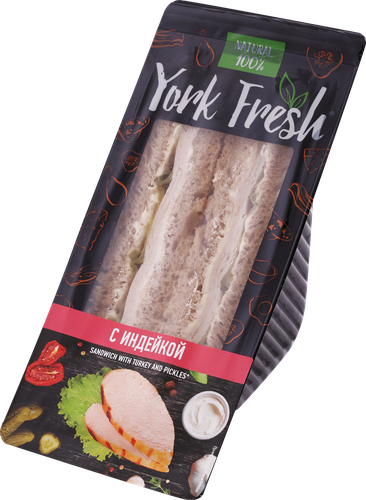 

Сэндвич York Fresh c индейкой, 150 г