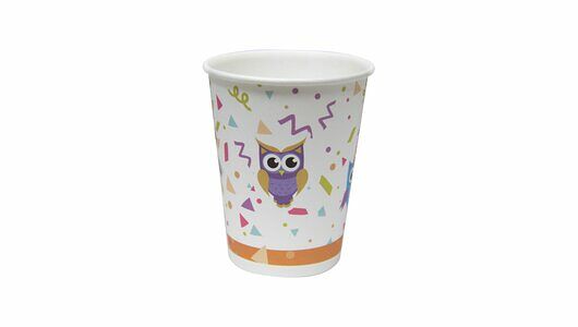 Стаканы бумажные Совы 200 мл 6 шт