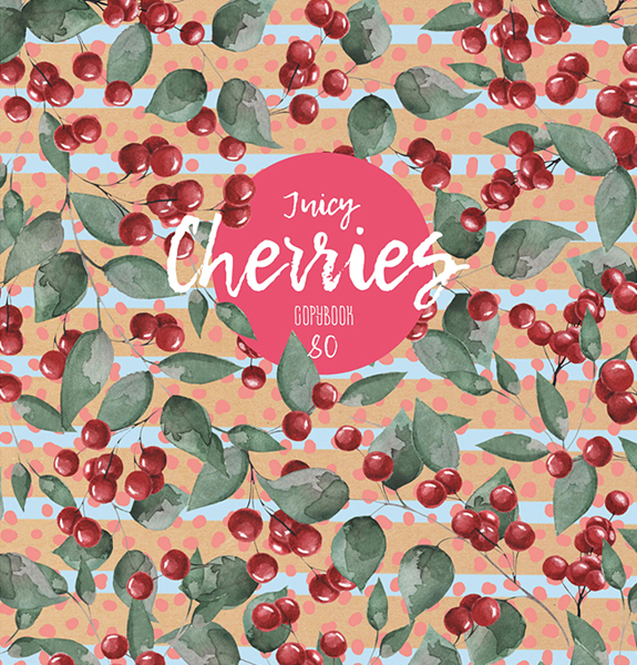 Тетрадь BG Wild berries клетка 80л