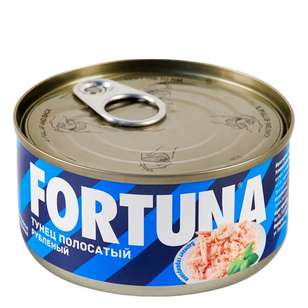 Тунец полосатый, рубленый, Fortuna, 185 г