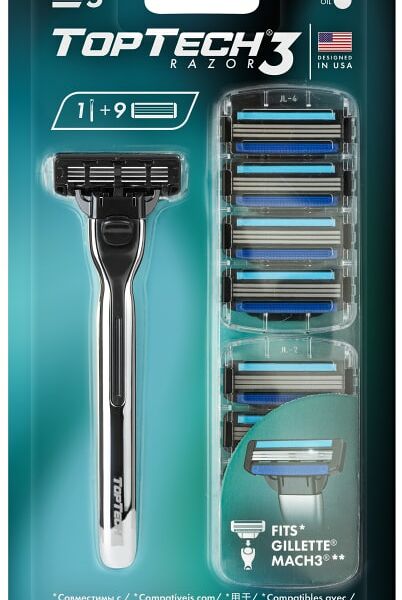 Бритва TopTech Razor 3 + 9 сменных кассет