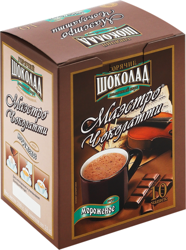 

Горячий шоколад Маэстро Чоколатти Молочный мороженое 10 пак 250 г