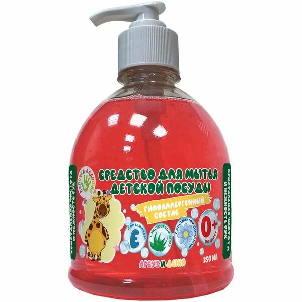Средство Лапочки-Ладошки для мытья детской посуды, 350 мл