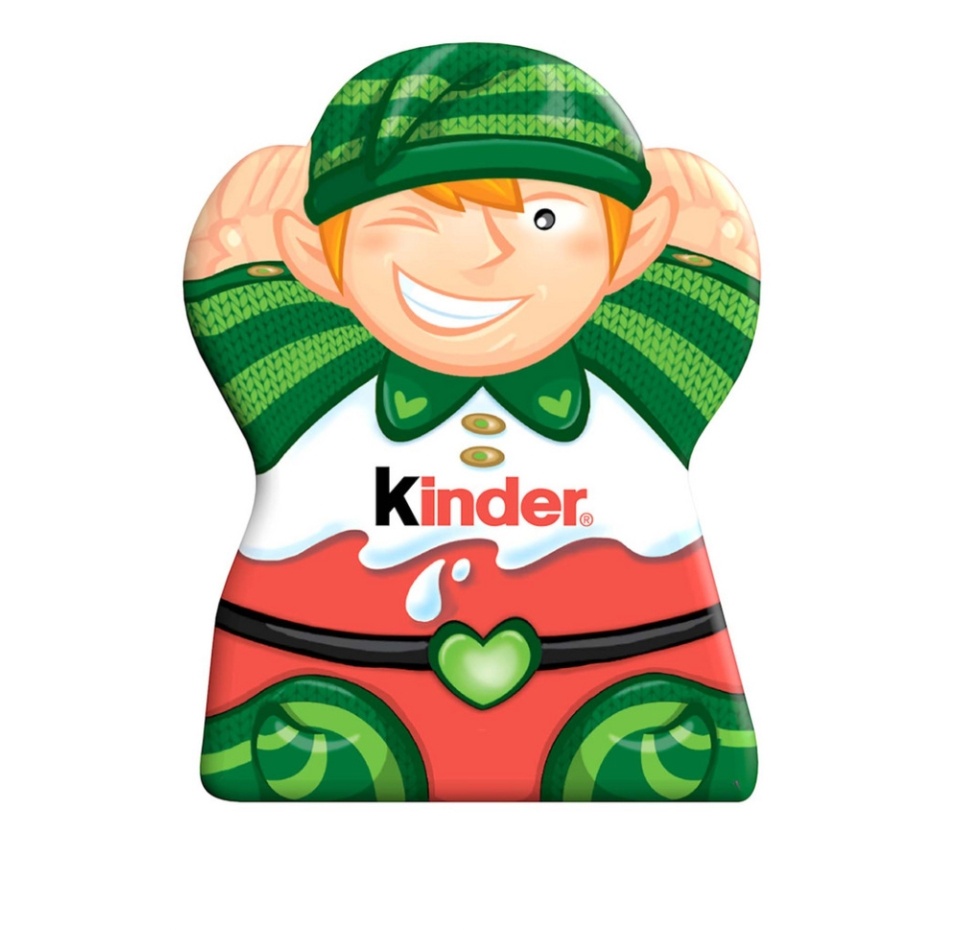 

Шоколад Kinder молочный фигурный с внутренним молочным слоем, 1 шт., дизайн в ассортименте 35 г