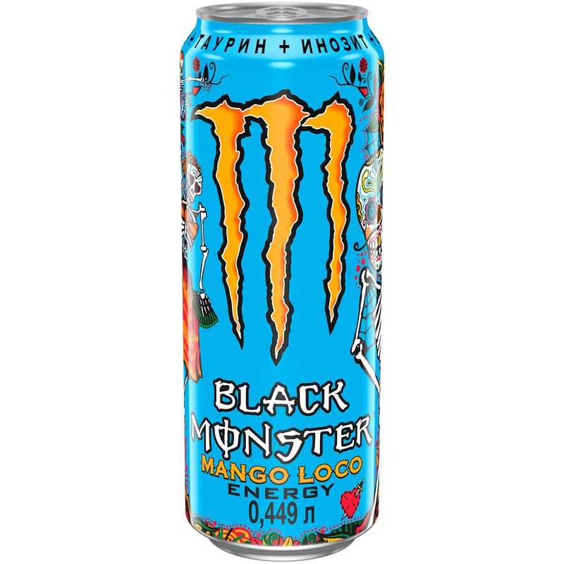 

Напиток энергетический Black Monster Mango Loco 449мл