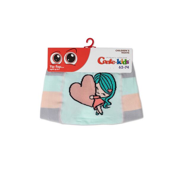 Колготки детские Conte-kids TIP-TOP, р.62-74 (12), 581 бледно-бирюзовый,арт. 4С-01 СП