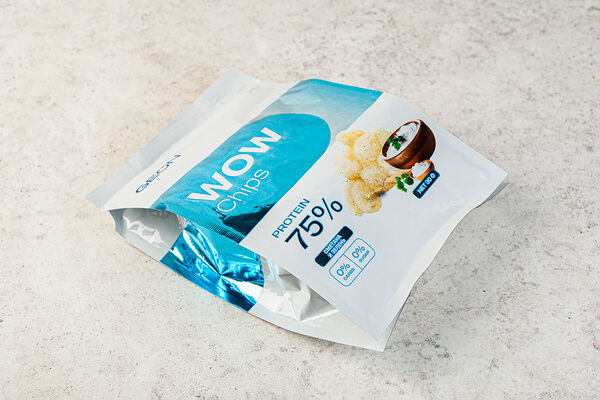 Чипсы протеиновые без углеводные GEON Сметана и зелень (75% белка, без глютена)