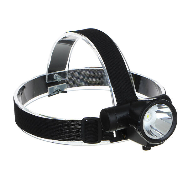 Ермак фонарь налобный, 1 led, 3 вт, 7х8см, 2 режима, 1200мач, usb кабель, пластик