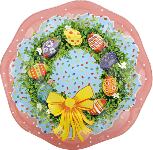 

Тарелка для яиц и кулича Светлая Пасха, 8+1 ячеек, 21.5х21.5 см, 1 шт в ассортименте